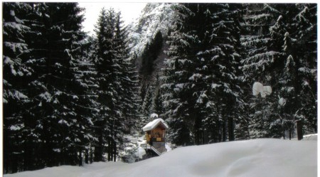 Die Winter-Wunderwelt bei der Hubertuskapelle